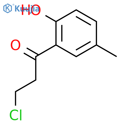 1-Propanone, 3-chloro-1-(2-hydroxy-5-methylphenyl)- structure