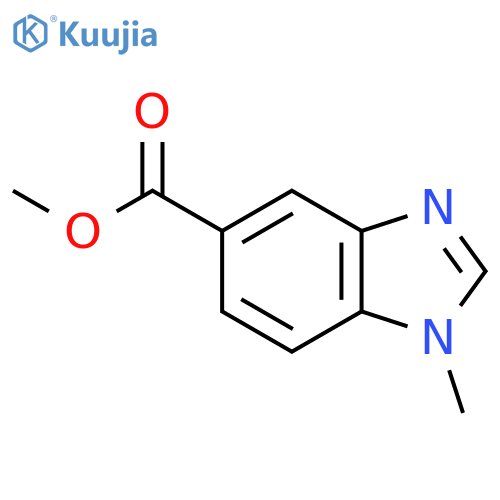 Methyl 1-Methyl-1H-benzodimidazole-5-carboxylate structure