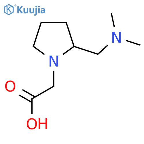 2-{2-[(dimethylamino)methyl]pyrrolidin-1-yl}acetic acid structure