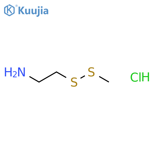 2-(methyldisulfanyl)ethan-1-amine hydrochloride structure