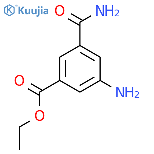 Ethyl 3-amino-5-carbamoylbenzoate structure