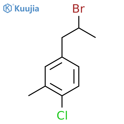4-(2-bromopropyl)-1-chloro-2-methylbenzene structure