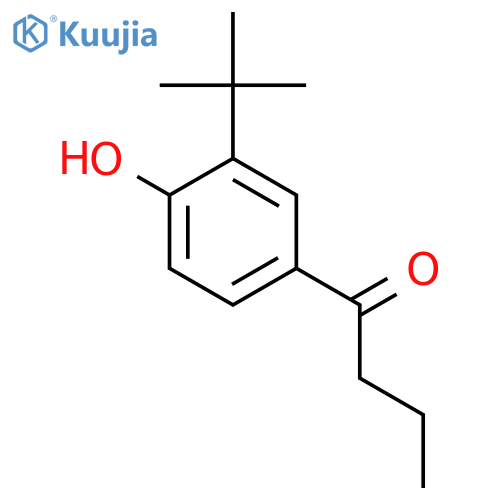 1-(3-tert-butyl-4-hydroxyphenyl)butan-1-one structure
