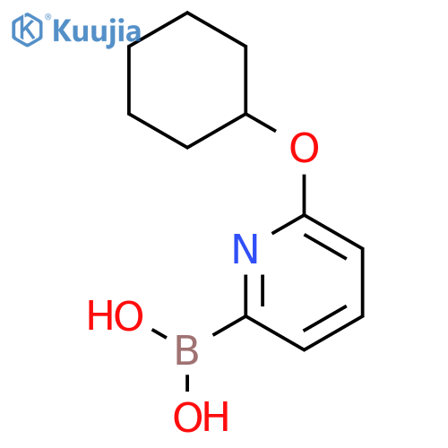 (6-(Cyclohexyloxy)pyridin-2-yl)boronic acid structure
