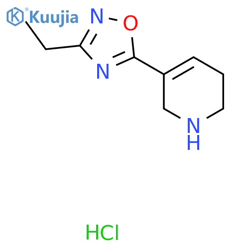 3-Ethyl-5-(1,2,5,6-tetrahydropyridin-3-yl)-1,2,4-oxadiazole hydrochloride structure