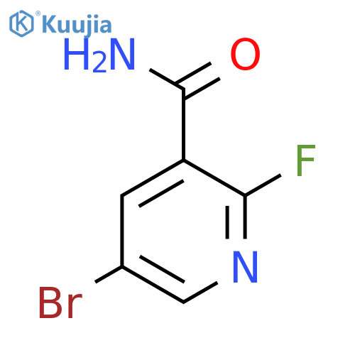 5-bromo-2-fluoropyridine-3-carboxamide structure
