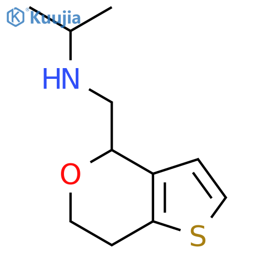4H-Thieno[3,2-c]pyran-4-methanamine, 6,7-dihydro-N-(1-methylethyl)- structure