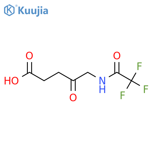 4-oxo-5-(trifluoroacetamido)pentanoic acid structure