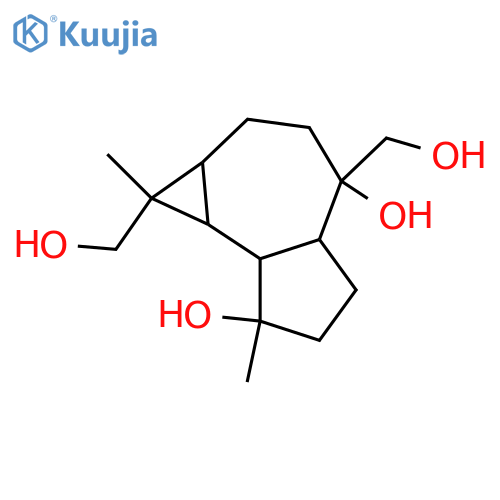 4,10,12,14-Aromadendranetetrol; (1α,4β,5β,10α,11α)-form structure