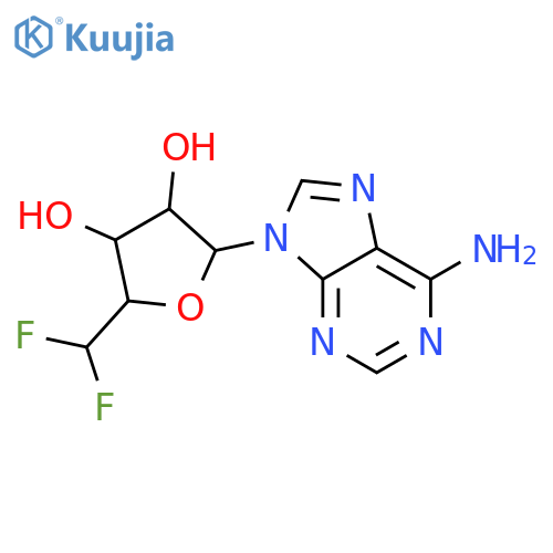 Adenosine,5'-deoxy-5',5'-difluoro- (9CI) structure