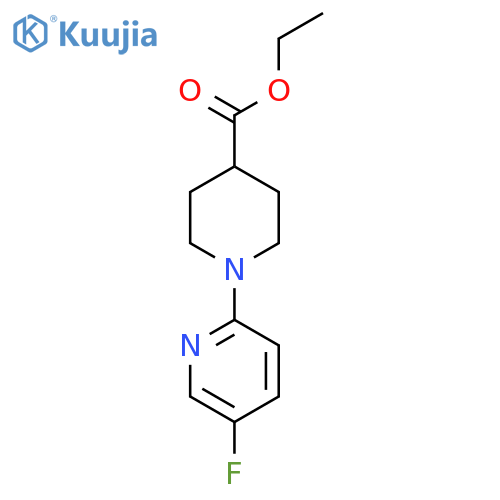 Ethyl 1-(5-fluoropyridin-2-yl)piperidine-4-carboxylate structure