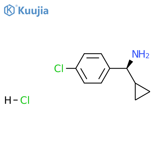 (S)-(4-chlorophenyl)(cyclopropyl)methanamine hydrochloride structure
