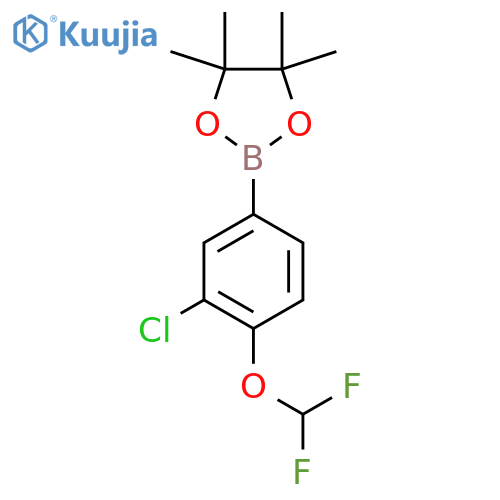 2-(3-Chloro-4-(difluoromethoxy)phenyl)-4,4,5,5-tetramethyl-1,3,2-dioxaborolane structure