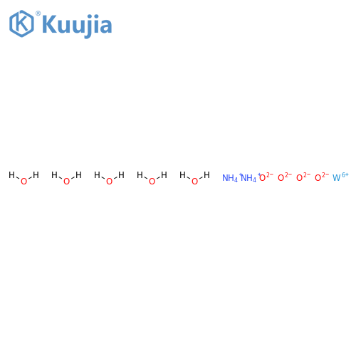 Ammonium tungstate pentahydrate structure