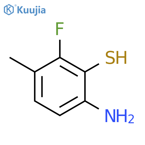 Benzenethiol,6-amino-2-fluoro-3-methyl- structure