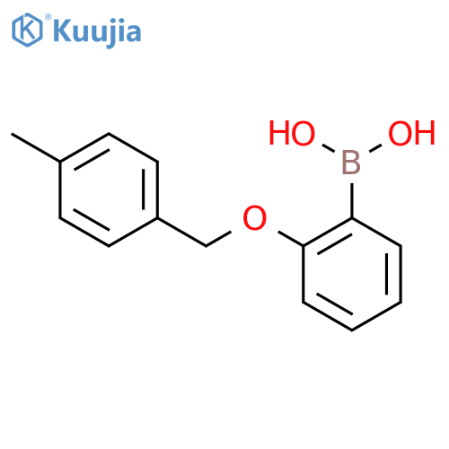 Boronic acid, B-[2-[(4-methylphenyl)methoxy]phenyl]- structure