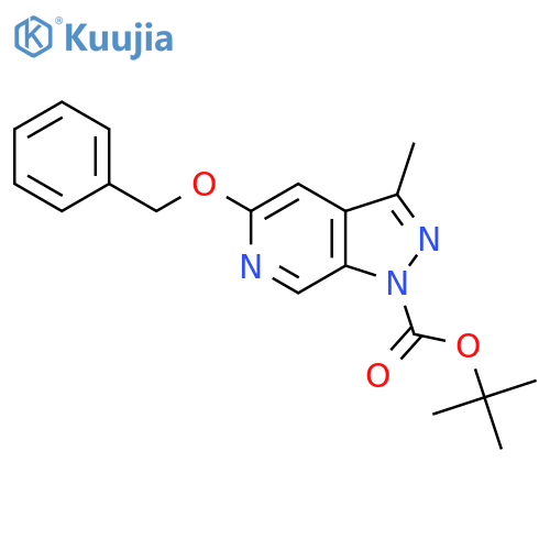 1-Boc-5-(Benzyloxy)-3-Methyl-1h-Pyrazolo3,4-CPyridine structure