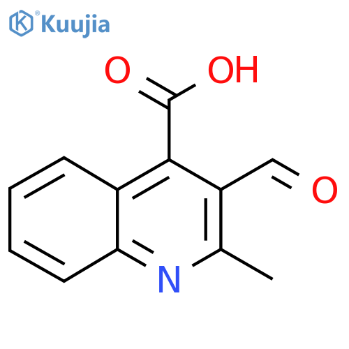 3-Formyl-2-methylquinoline-4-carboxylic acid structure