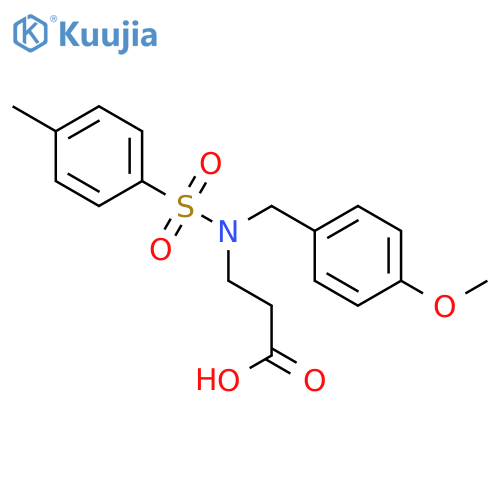 3-(N-(4-Methoxybenzyl)-4-MethylphenylsulfonaMido)propanoic acid structure