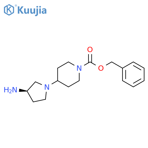(R)-1-CBZ-4-(3-AMINOPYRROLIDIN-1-YL)PIPERIDINE structure