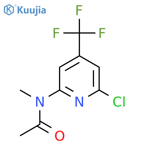 N-(6-Chloro-4(-trifluoromethyl)pyridin-2-yl)-N-methylacetamide structure