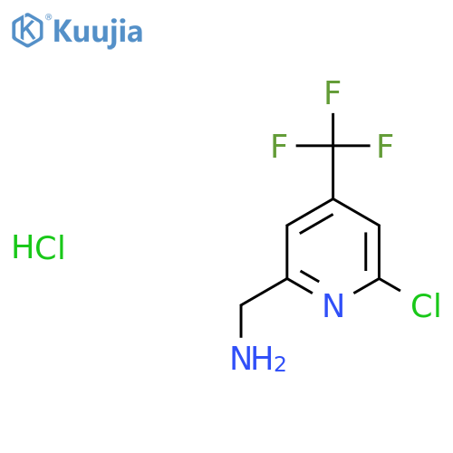 C-(6-Chloro-4-trifluoromethyl-pyridin-2-yl)-methylamine; hydrochloride structure