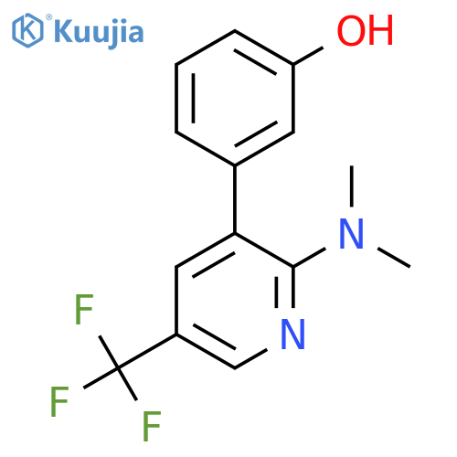 3-(2-Dimethylamino-5-trifluoromethyl-pyridin-3-yl)-phenol structure