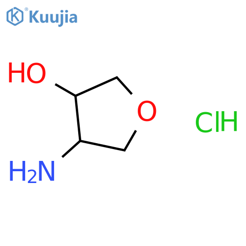 4-aminooxolan-3-ol hydrochloride structure