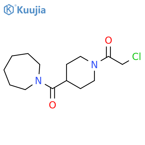 1-[4-(azepane-1-carbonyl)piperidin-1-yl]-2-chloroethan-1-one structure