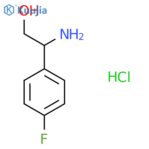 2-Amino-2-(4-fluorophenyl)ethan-1-ol hydrochloride structure