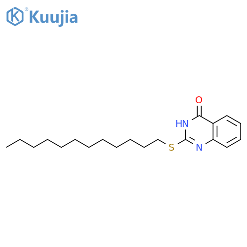 2-(dodecylsulfanyl)-3,4-dihydroquinazolin-4-one structure