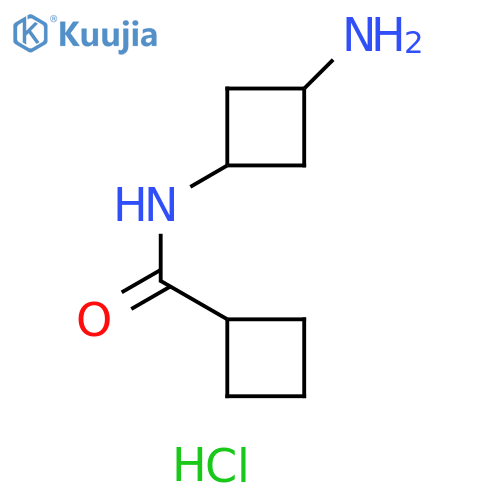 n-(3-Aminocyclobutyl)cyclobutanecarboxamide hydrochloride structure