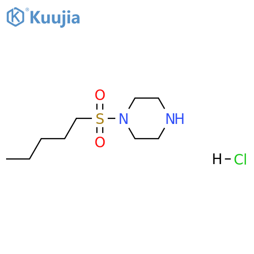 1-pentylsulfonylpiperazine;hydrochloride structure