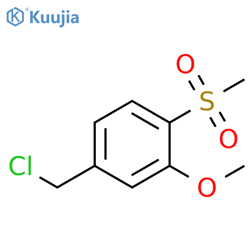 4-(chloromethyl)-1-methanesulfonyl-2-methoxybenzene structure