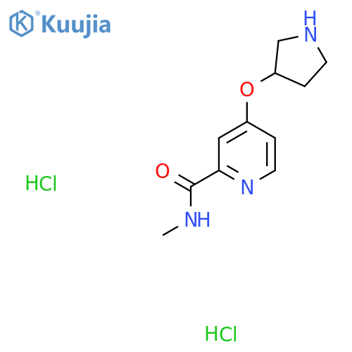 N-methyl-4-(pyrrolidin-3-yloxy)pyridine-2-carboxamide dihydrochloride structure