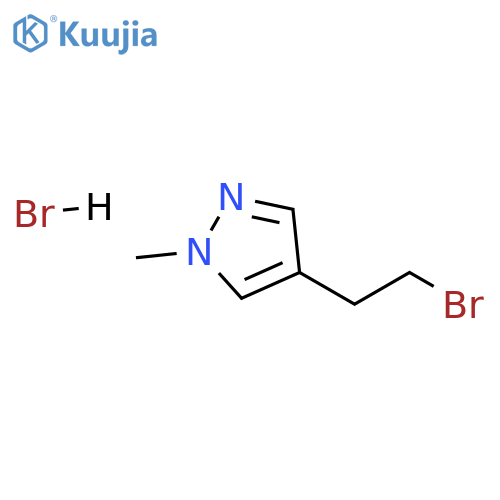 4-(2-bromoethyl)-1-methyl-1H-pyrazole hydrobromide structure
