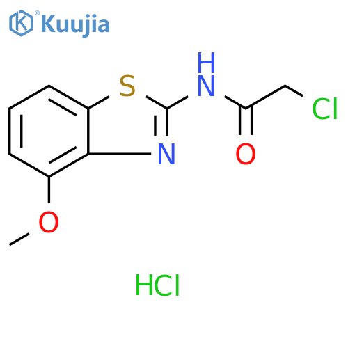 2-chloro-N-(4-methoxy-1,3-benzothiazol-2-yl)acetamide hydrochloride structure