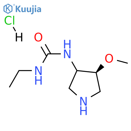 3-ethyl-1-[(4S)-4-methoxypyrrolidin-3-yl]urea hydrochloride structure