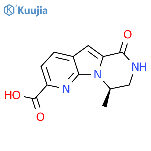 (R)-9-methyl-6-oxo-6,7,8,9-tetrahydropyrido[3',2':4,5]pyrrolo[1,2-a]pyrazine-2-carboxylic acid structure
