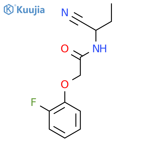 N-(1-cyanopropyl)-2-(2-fluorophenoxy)acetamide structure