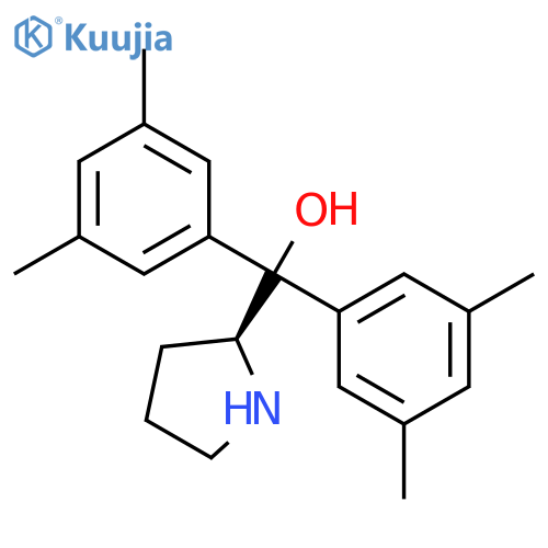 2-Pyrrolidinemethanol, a,a-bis(3,5-dimethylphenyl)-, (2S)- structure