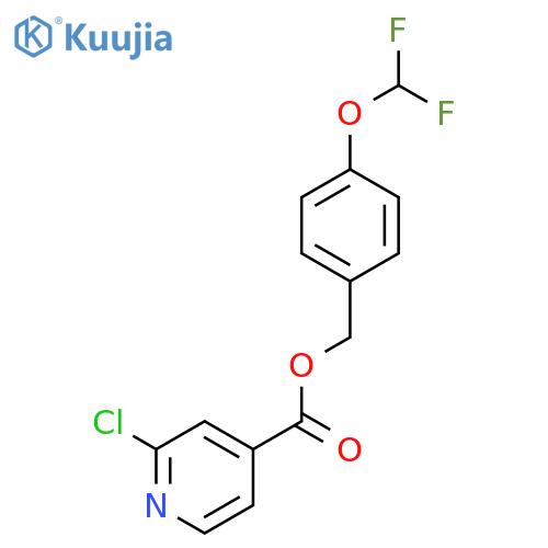 [4-(Difluoromethoxy)phenyl]methyl 2-chloropyridine-4-carboxylate structure