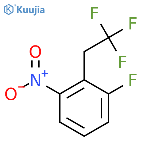 1-Fluoro-3-nitro-2-(2,2,2-trifluoroethyl)benzene structure