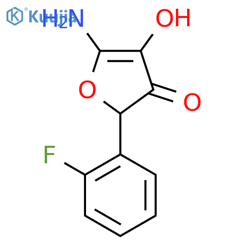 5-Amino-2-(2-fluorophenyl)-4-hydroxyfuran-3(2H)-one structure