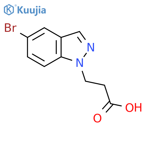 3-(5-bromo-1H-indazol-1-yl)propanoic acid structure