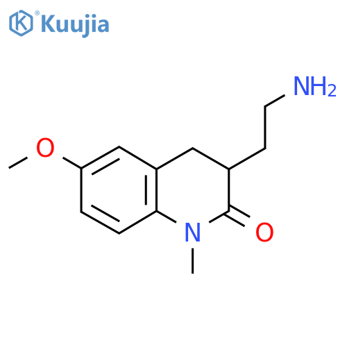 3-(2-Aminoethyl)-6-methoxy-1-methyl-3,4-dihydroquinolin-2(1H)-one structure
