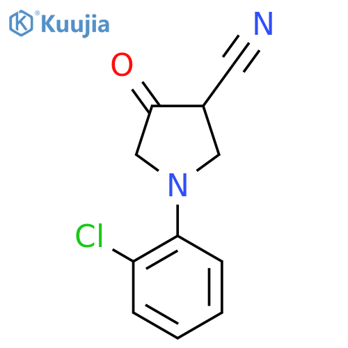 1-(2-Chloro-phenyl)-4-oxo-pyrrolidine-3-carbonitrile structure