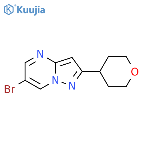 6-Bromo-2-(tetrahydro-2H-pyran-4-YL)pyrazolo[1,5-A]pyrimidine structure