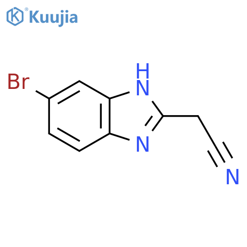 5-Bromo-2-(cyanomethyl)benzimidazole structure