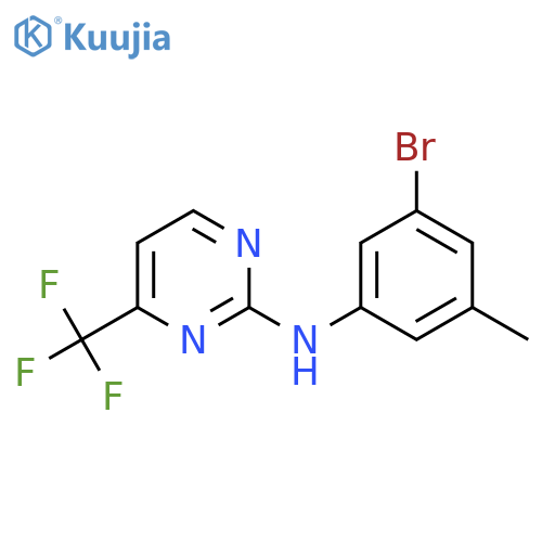 N-(3-Bromo-5-methylphenyl)-4-(trifluoromethyl)pyrimidin-2-amine structure